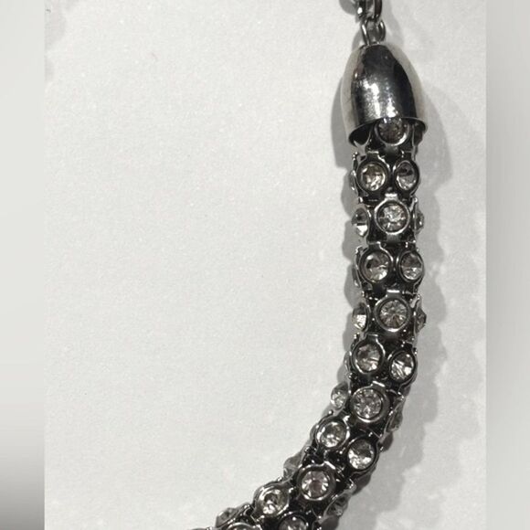 Silver Jeweled Rhinestone Women’s Bracelet - Picture 4 of 5